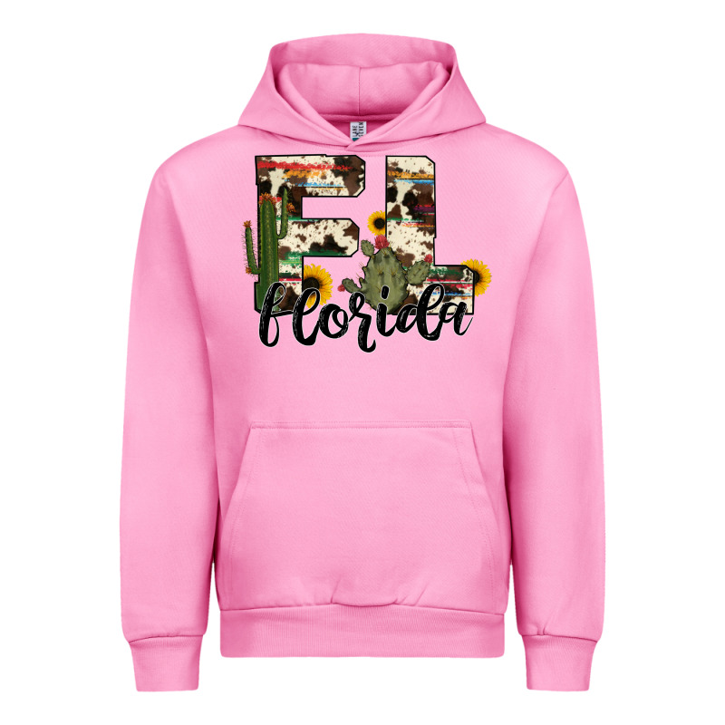 Florida State Cowhide Serape Cactus Urban Hoodie by RanaPortraitStore | Teevron