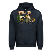 Navy florida state cowhide serape cactus Urban Hoodie - RanaPortraitStore