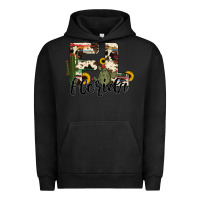 Pigment Black florida state cowhide serape cactus Urban Hoodie - RanaPortraitStore