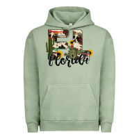 Pigment Oil Green florida state cowhide serape cactus Urban Hoodie - RanaPortraitStore
