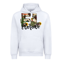 White florida state cowhide serape cactus Urban Hoodie - RanaPortraitStore