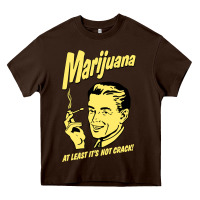 Chocolate Brown the marijuana weed Heavy Core Tee - linhVisuals