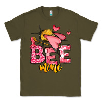 Army Green Bee Mine Valentines Day Classic Tee - OliviaCreatesArt