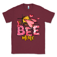 Burgundy Bee Mine Valentines Day Classic Tee - OliviaCreatesArt