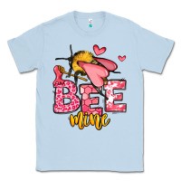 Dusty Blue Bee Mine Valentines Day Classic Tee - OliviaCreatesArt