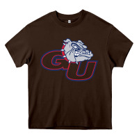 Chocolate Brown gonzaga bulldogs Heavy Core Tee - linhVisuals