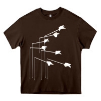Chocolate Brown the modest mouse Heavy Core Tee - linhVisuals