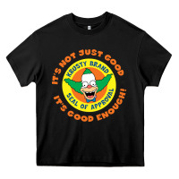 Black krusty the clown Heavy Core Tee - linhVisuals