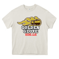 Cream Golden Glove Boxing Club, King of the Ring Outfit. Heavy Core Tee - linhVisuals
