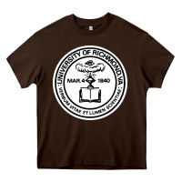 Chocolate Brown University of Richmond Heavy Core Tee - linhVisuals
