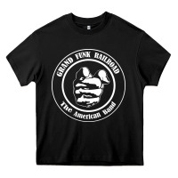 Black grand funk railroad Heavy Core Tee - linhVisuals