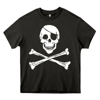 Asphalt skull crossbones Heavy Core Tee - linhVisuals