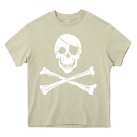 Mossy skull crossbones Heavy Core Tee - linhVisuals
