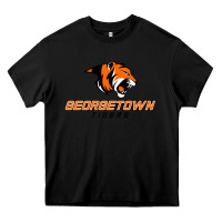 Black georgetown college tiger Heavy Core Tee - linhVisuals