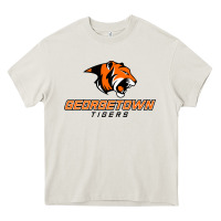 Cream georgetown college tiger Heavy Core Tee - linhVisuals