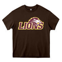 Chocolate Brown freed–hardeman university lion Heavy Core Tee - linhVisuals