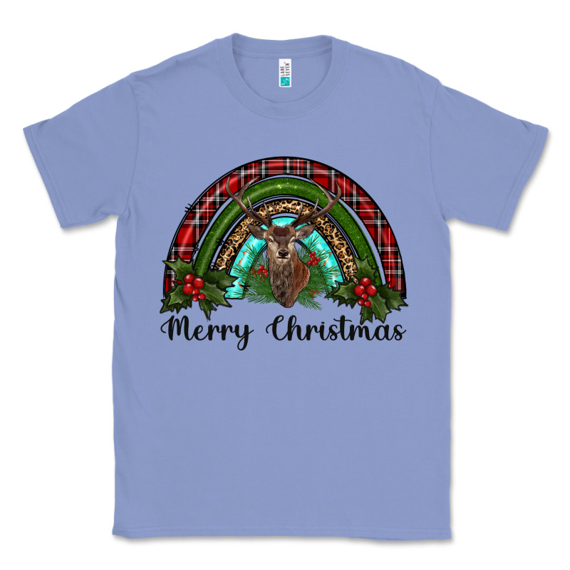 Reindeer Rainbow Christmas Classic Tee by RanaPortraitStore | Teevron