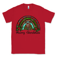 Red reindeer rainbow christmas Classic Tee - RanaPortraitStore