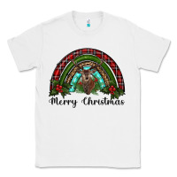White reindeer rainbow christmas Classic Tee - RanaPortraitStore