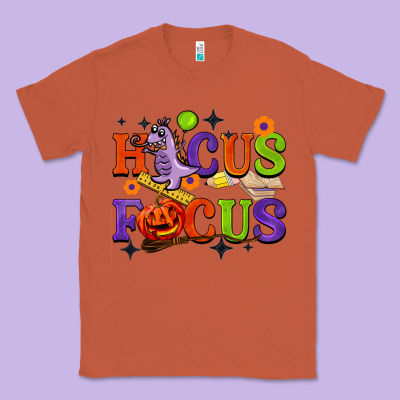 Hocus Focus Halloween Teacher Classic Tee Designed By Barkaloodesign