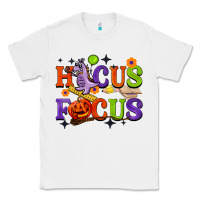 White hocus focus halloween teacher Classic Tee - BarkalooDesign