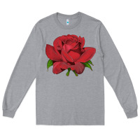 Heather Grey Oklahoma Rose Illustrations Long Sleeve Tee - LillyAllenDesigns