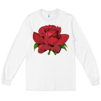 White Oklahoma Rose Illustrations Long Sleeve Tee - LillyAllenDesigns