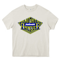 Cream night ranger Heavy Core Tee - linhVisuals