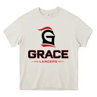 Cream grace college & seminary lancers1 vectorized Heavy Core Tee - linhVisuals