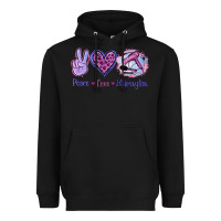 Black Peace Love Hairstylist Heavyweight Hoodie - Jasminsmagicworld