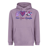 Lavender Peace Love Hairstylist Heavyweight Hoodie - Jasminsmagicworld