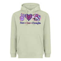 Matcha Peace Love Hairstylist Heavyweight Hoodie - Jasminsmagicworld