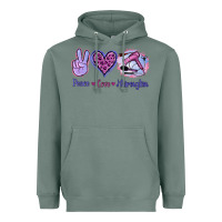 Sage Peace Love Hairstylist Heavyweight Hoodie - Jasminsmagicworld
