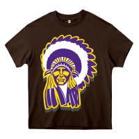 Chocolate Brown haskell indian Heavy Core Tee - linhVisuals