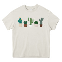 Cream cute plant Heavy Core Tee - linhVisuals