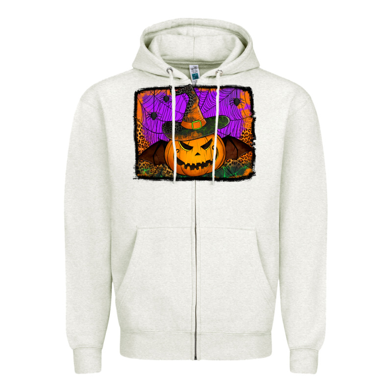 Jack O' Lantern Pumpkin Zipper Hoodie by Jasminsmagicworld | Teevron