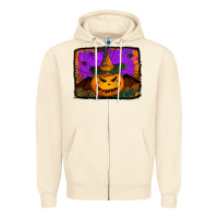 Sandshell jack o' lantern pumpkin Zipper Hoodie - Jasminsmagicworld