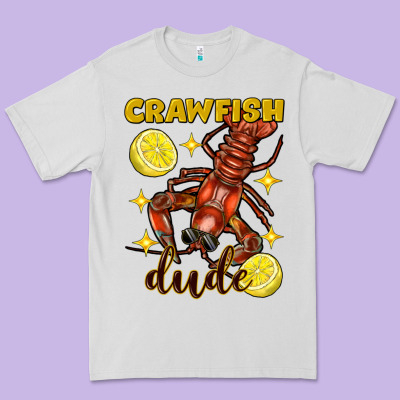 Mardi Gras Crawfish Dude Premium Tee Designed By Fadigitalartstudio