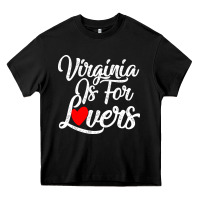Black virginia is for lovers Heavy Core Tee - linhVisuals