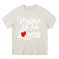Cream virginia is for lovers Heavy Core Tee - linhVisuals