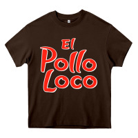 Chocolate Brown El Pollo Loco Heavy Core Tee - linhVisuals