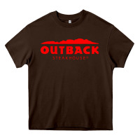 Chocolate Brown outback steakhouse Heavy Core Tee - linhVisuals