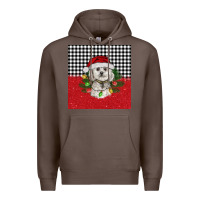 Coffee Christmas Bichon frise dog Premium Hoodie - BarkalooDesign