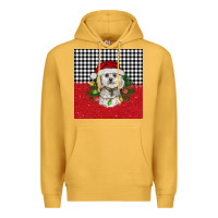 Mustard Christmas Bichon frise dog Premium Hoodie - BarkalooDesign