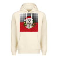 Sandshell Christmas Bichon frise dog Premium Hoodie - BarkalooDesign
