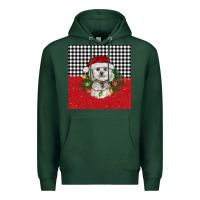 Sports Green Christmas Bichon frise dog Premium Hoodie - BarkalooDesign