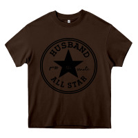 Chocolate Brown all star husband Heavy Core Tee - linhVisuals