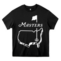 Black MASTER GOLF TOURNAMENT Heavy Core Tee - linhVisuals