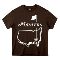 Chocolate Brown MASTER GOLF TOURNAMENT Heavy Core Tee - linhVisuals