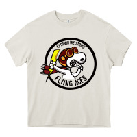 Cream flying aces Heavy Core Tee - linhVisuals